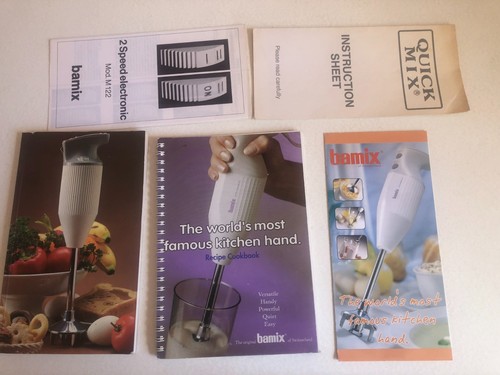 Bamix book pamphlet lot - book, &