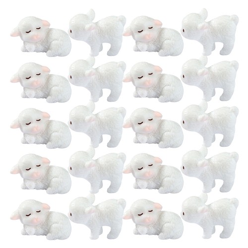 20pcs cute resin sheep - 20pcs,