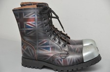 Underground Steel Cap 'Stormer' Union Jack Combat Boots Size UK 7 EUR 41