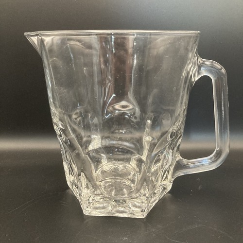 Large glass water jug vintage - glass,
