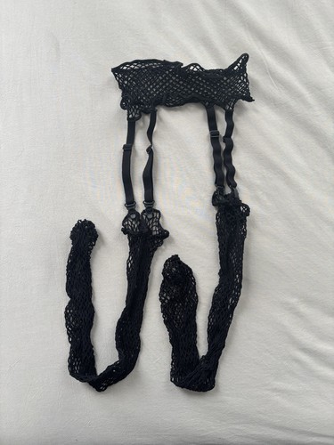 Black fishnet stockings and - fishnet,