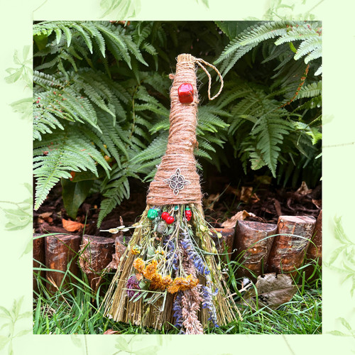 Handmade altar besom broom - handmade,