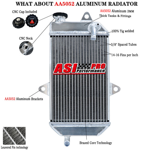 Row aluminium radiator - row,