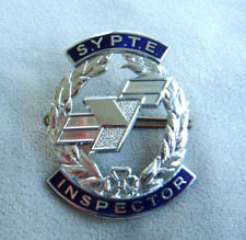 SYPTE South Yorkshire Passenger Transport Bus Inspector enamel cap badge