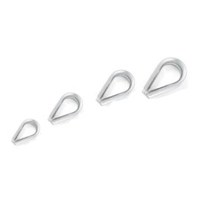 Wire Rope Cable Clamp Simplex Duplex Thimble Marine Grade 316 Stainless Steel