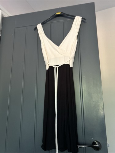 Jane norman black cream dress - norman,