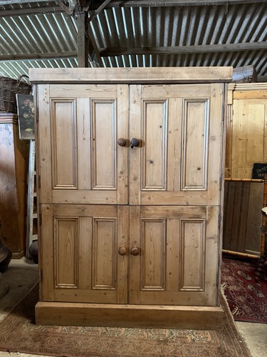 Antique pine victorian larder - antique,