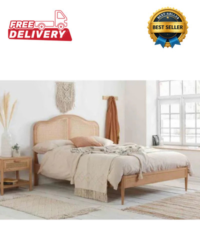 Birlea 135cm leonie rattan bed - 135cm,
