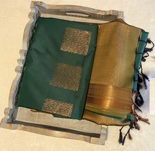 Semi Soft Silk Saree –Traditional Indian Ethnic Wear for Pooja & Festive Events 