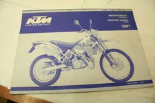 KTM 2001 125 EXE SUPERMOTO SPARE PARTS LIST MANUAL