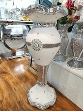 Large White & Silver Glitter