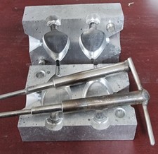 FISHING  CNC 2 IN 1 INLINE FLAT PEAR LEAD MOULD  1.5OZ.