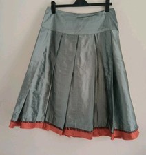 TOAST TEAL BLUE & ORANGE SILK