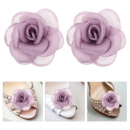 Cloth flower shoe accessories - shoe,
