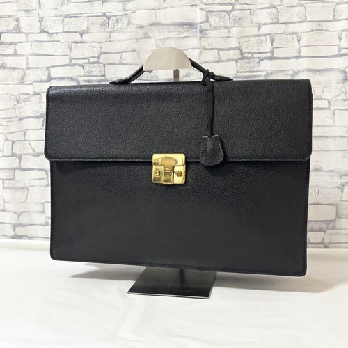 Valextra leather briefcase - valextra,