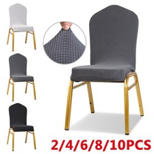 1-10pcs Jacquard Chair Covers