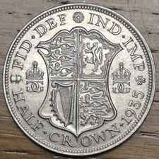 1935 George V Half Crown UNC
