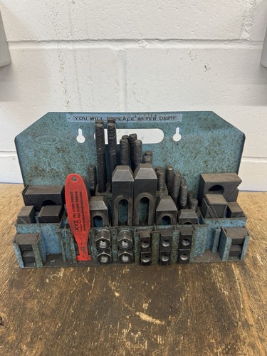 Milling machine clamp set - machine,