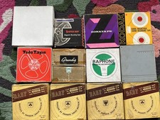 12 boxed Reel To Reel Tapes Various Sizes Untested Attic Find inc Grundig 