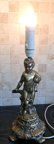 Vintage ornate cherub metal - ornate,