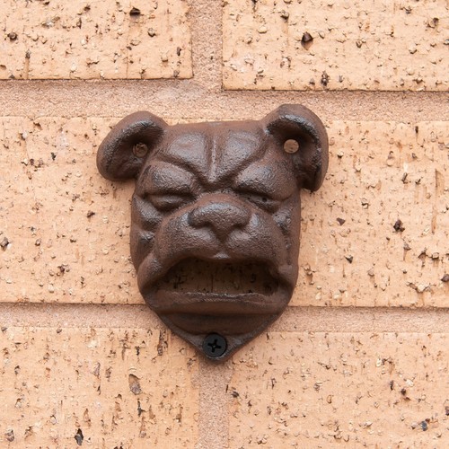 Vintage cast iron bulldog - iron,