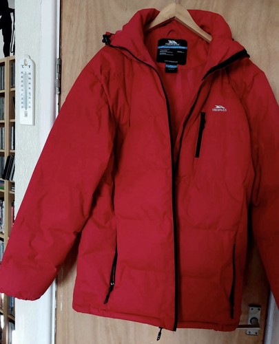 Men red padded coat size - red,