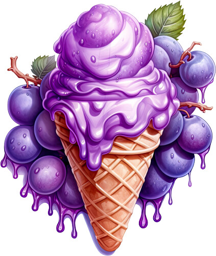 Purple icecream colourful - icecream,