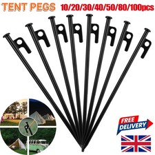 10-100x Tent Pegs Heavy Duty