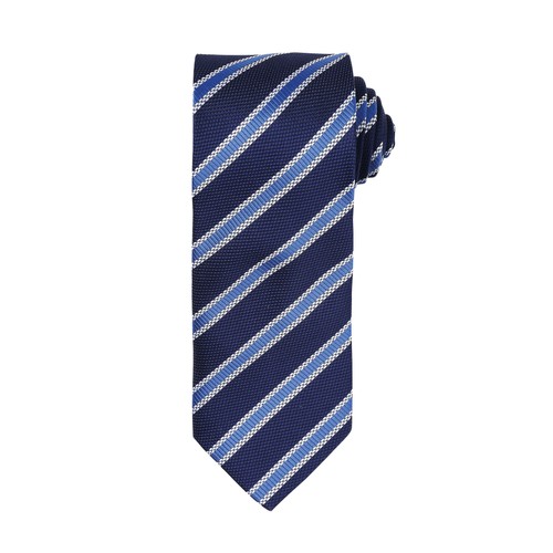 Premier waffle stripe tie - tie,