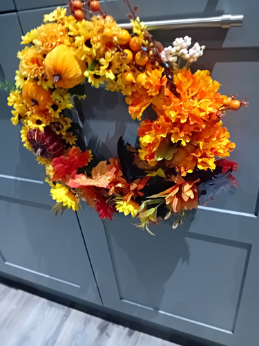 Artificial autumn pumpkin - artificial,