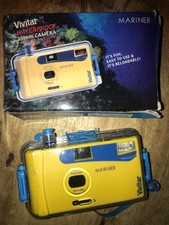 Vintage 2001 Boxed VIVITAR Yellow 35mm Underwater Waterproof Camera Unused