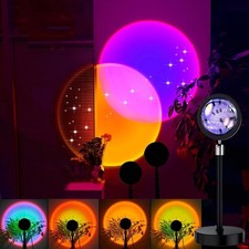 Sunset Projection Lamp Rainbow LED Night Light Atmosphere Photography Lighting