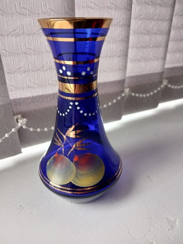Vintage bohemian glass vases - bohemian,