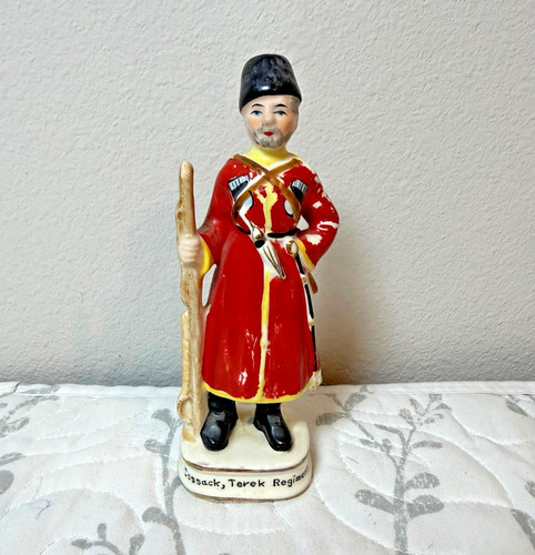 Hand painted ceramic - painted, cossack