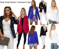 New Ladies Gold Button Fully