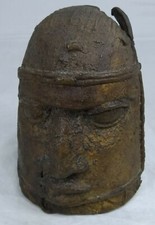 Benin bronze bust sculpter