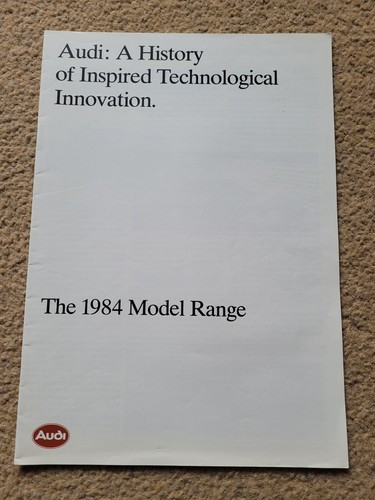 The 1984 audi model range - 1984,
