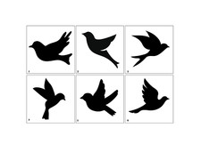 Flying Bird Stencils -