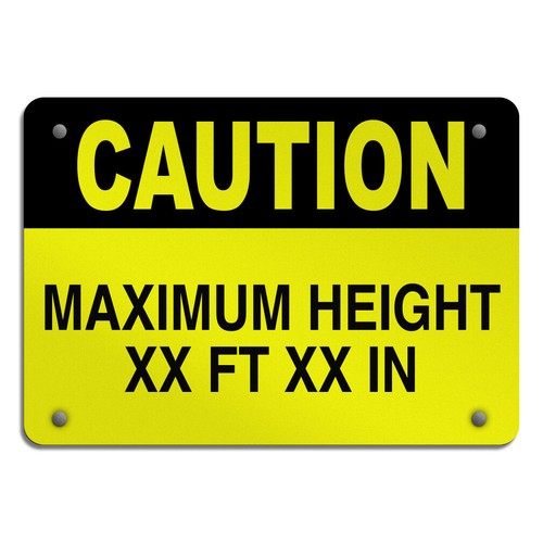 Aluminum horizontal metal sign - horizontal,