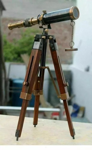 Antique brass telescope - antique,