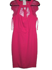 mylene klass neon pink lace