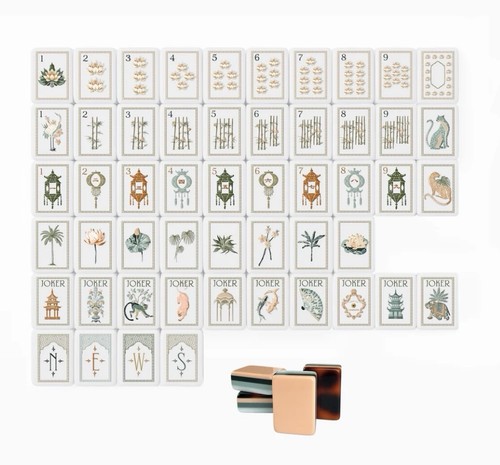 Mahjong tiles tortoise white - mahjong,