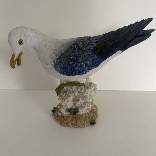 Resin seagull ornament - resin,