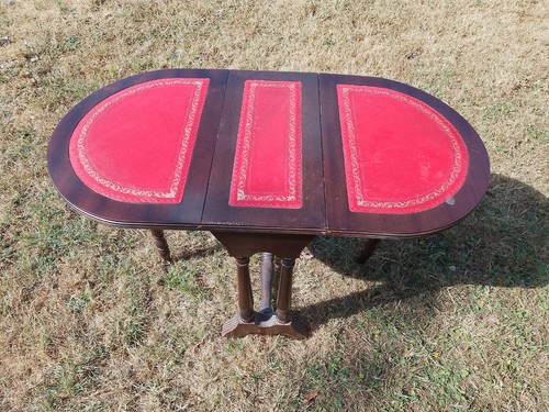 Vintage oval mahogany drop - mahogany,