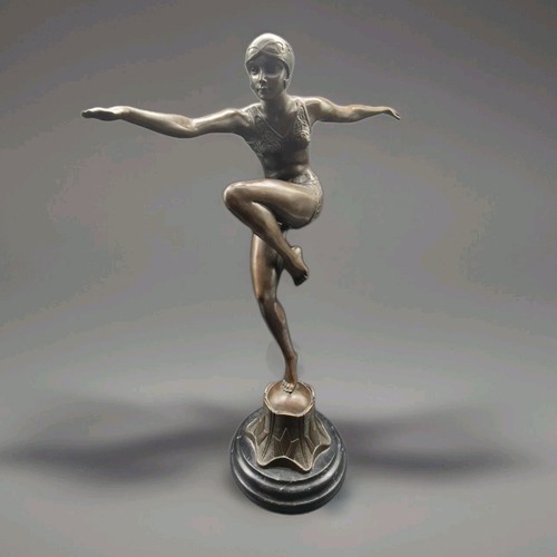 Art deco bronze statue - deco, of