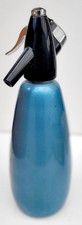 Vintage 1970s Sparklets Soda Syphon. Metallic Blue. Compete.