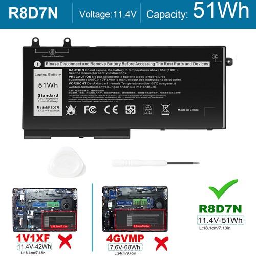 R8d7n battery for dell - for,