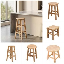 25-70cm Wooden Stool Kitchen