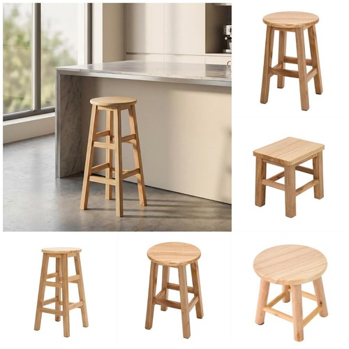 70cm wooden stool kitchen - 25-70cm,