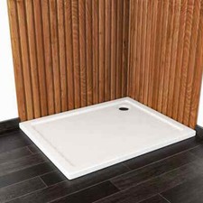 Rectangle White Shower Tray 100cmx80cmx4cm New UK Stock